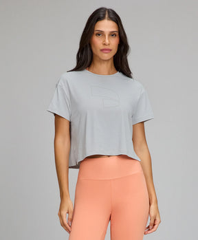 T-shirt Símbolo Aerodry Cinza Nevoa Alto Giro