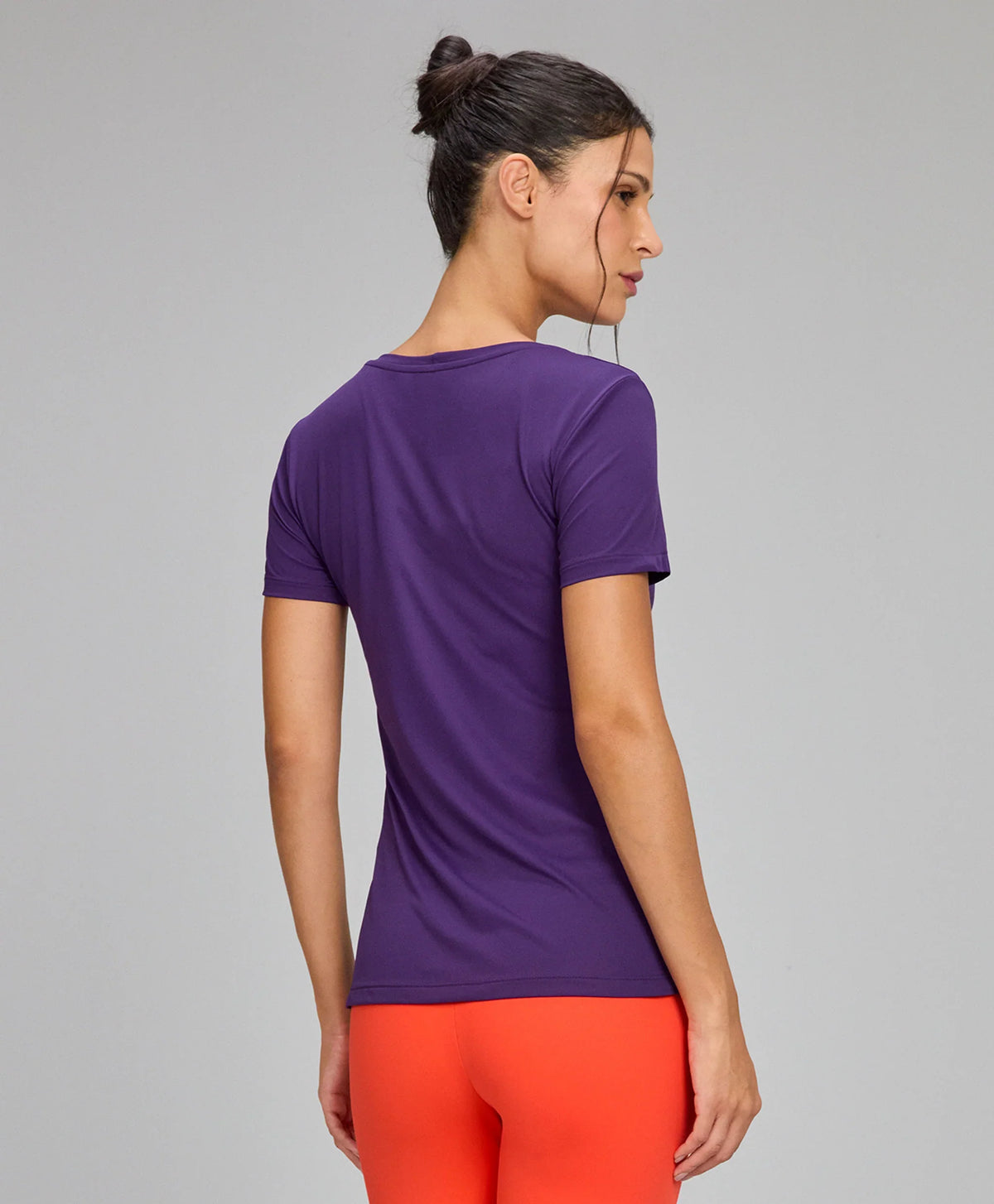 T-shirt Inspiracional Roxo Royale Alto Giro