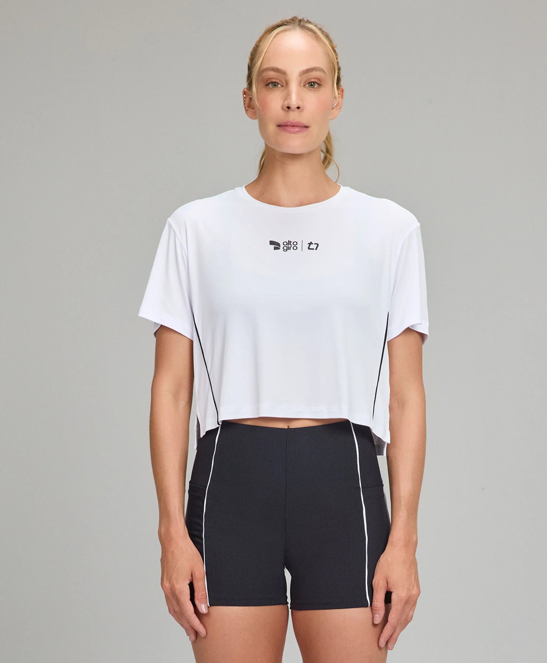 T-shirt Cropped TN AG Branco Alto Giro