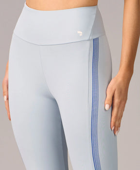 Legging Com Recortes e Silk Azul Cristalino Alto Giro