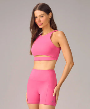 Top 2 Em 1 Nadador e Regata Rosa Doce
