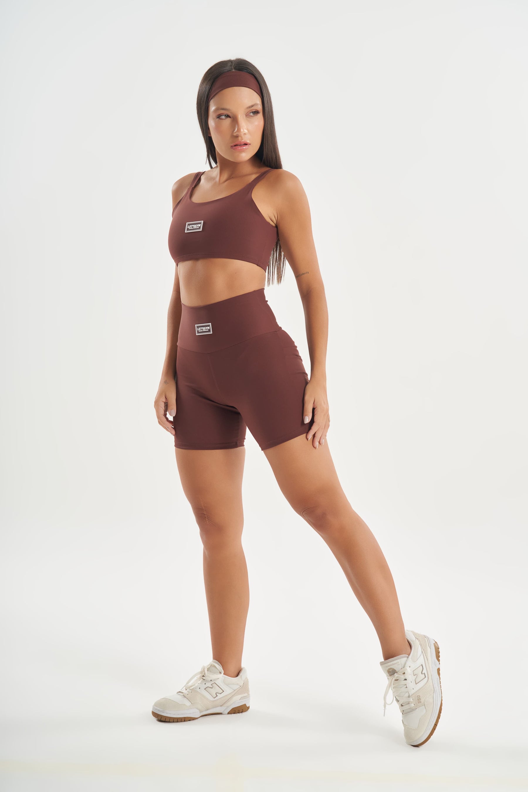 Top Basic Colors Marrom Lets Gym