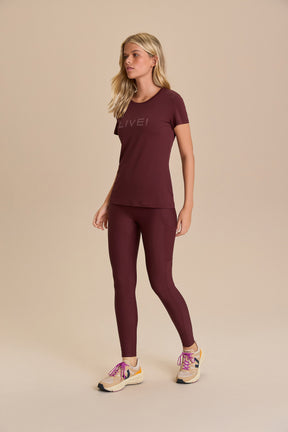 Camiseta LIVE! Comfort Bordo
