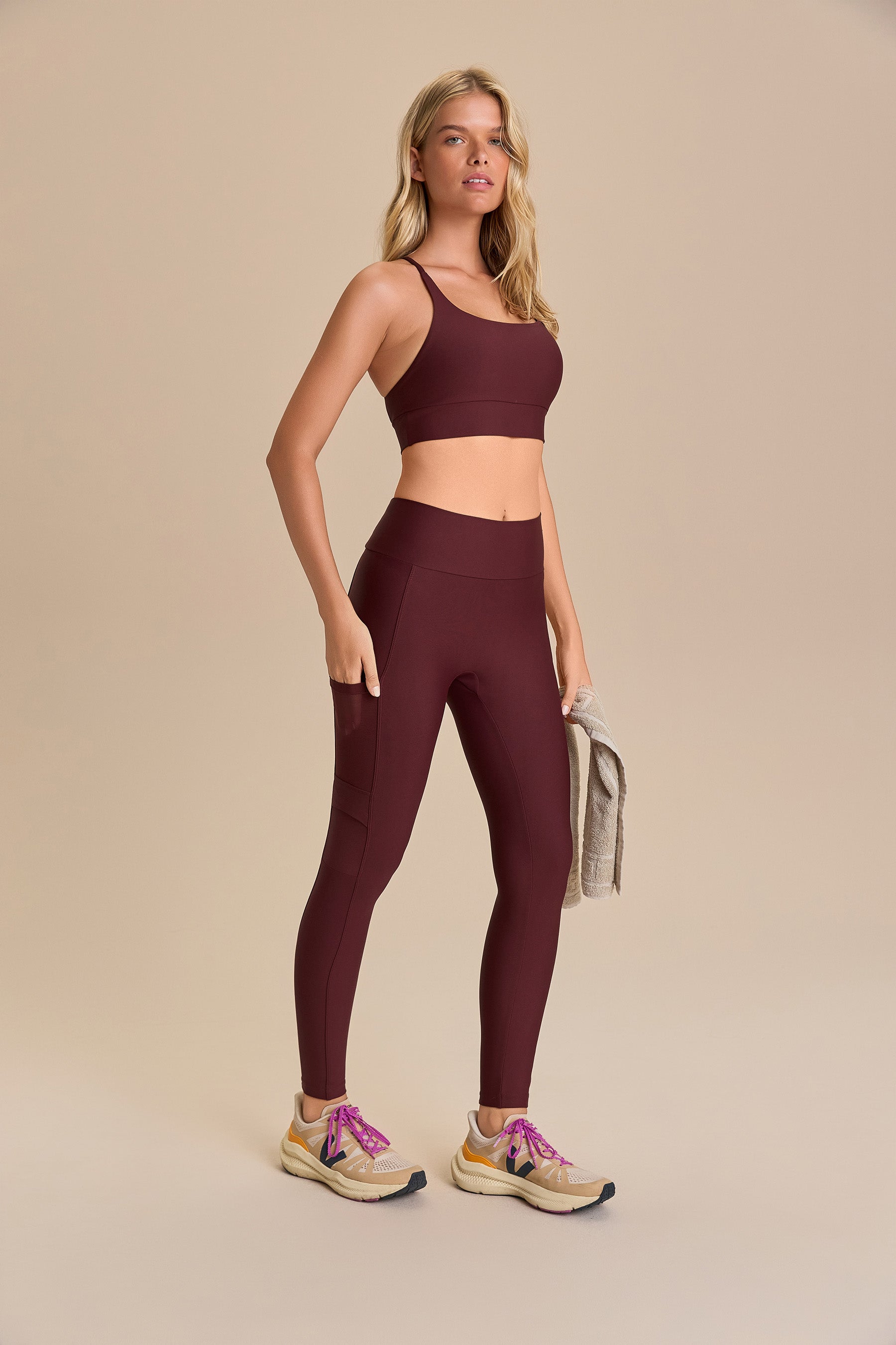 Legging Tule Hydefit® Adaptiv Bordo LIVE