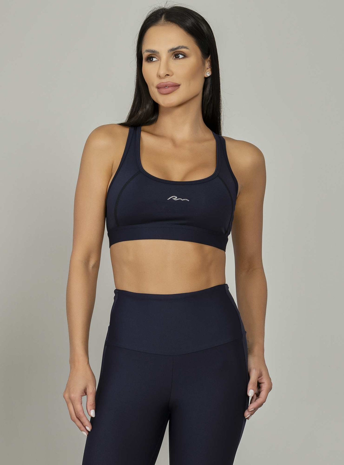 Top Alta Sustentação Nadador Essential Preto Run More