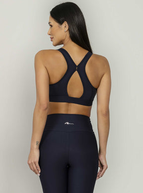 Top Alta Sustentação Nadador Essential Preto Run More