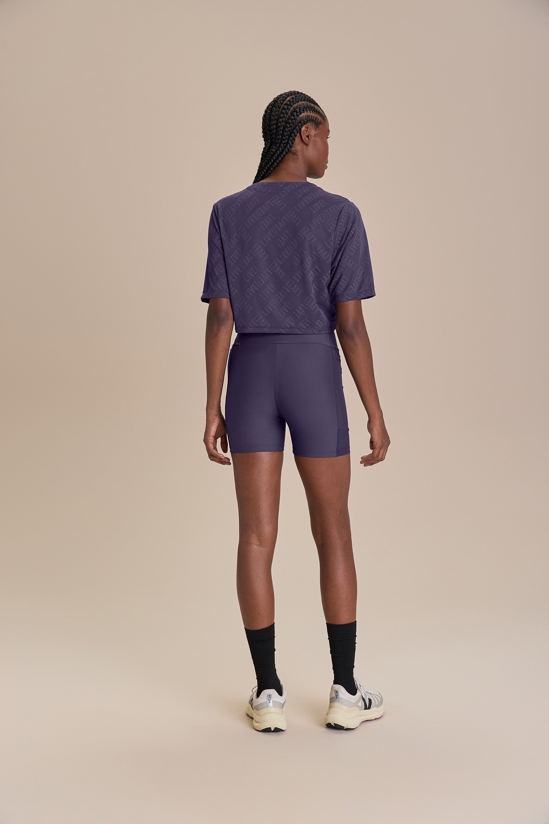 Blusa Jacquard Tela LIVE! Azul