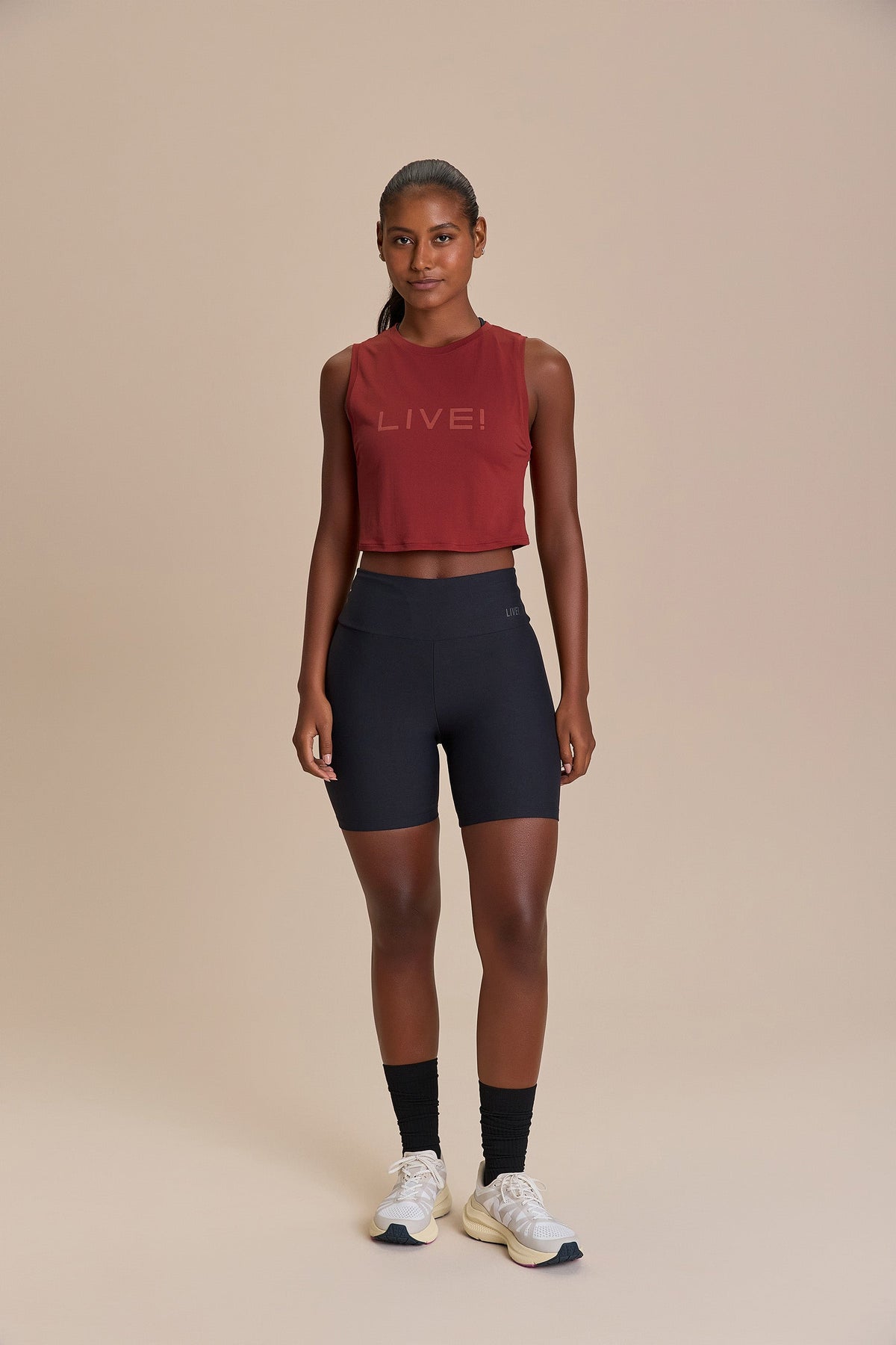 Regata Cropped LIVE! Comfort Vermelho