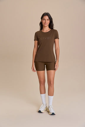 Camiseta LIVE! Comfort Marrom