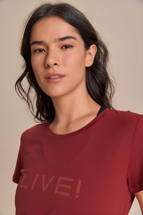 Camiseta LIVE! Comfort Vermelho