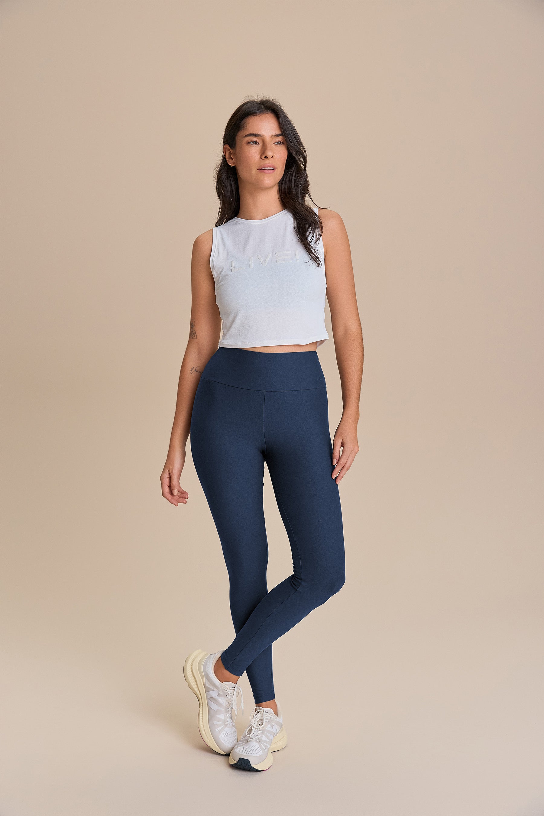 Regata Cropped LIVE! Comfort Branco