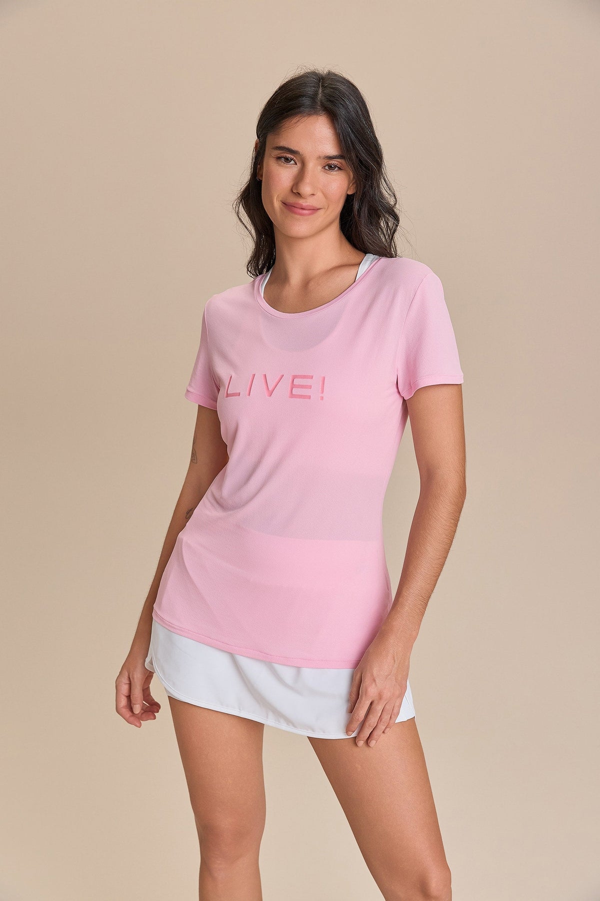 Camiseta LIVE! Comfort Rosa