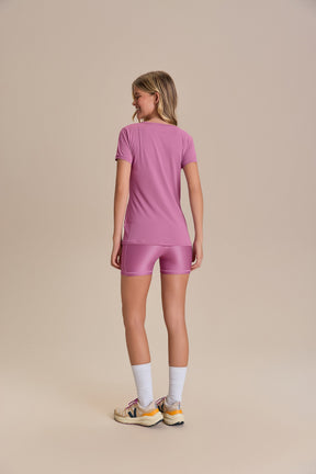 Camiseta Basic Comfort Lilas