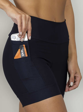 Bermuda Com Bolso Preto Run More
