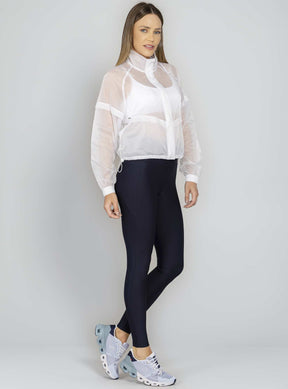 Jaqueta Com Gola Branco Run More