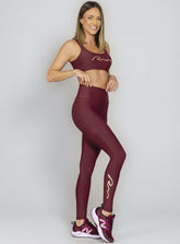 Legging Blocking Com Bolso Bordo Run More