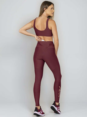 Legging Blocking Com Bolso Bordo Run More