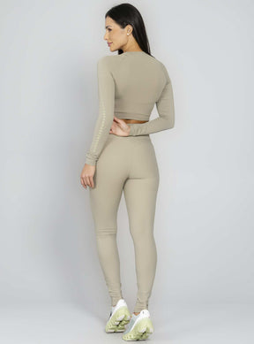 Blusa Manga Longa Verde Run More