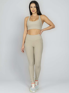 Legging Com Bolso Verde Run More