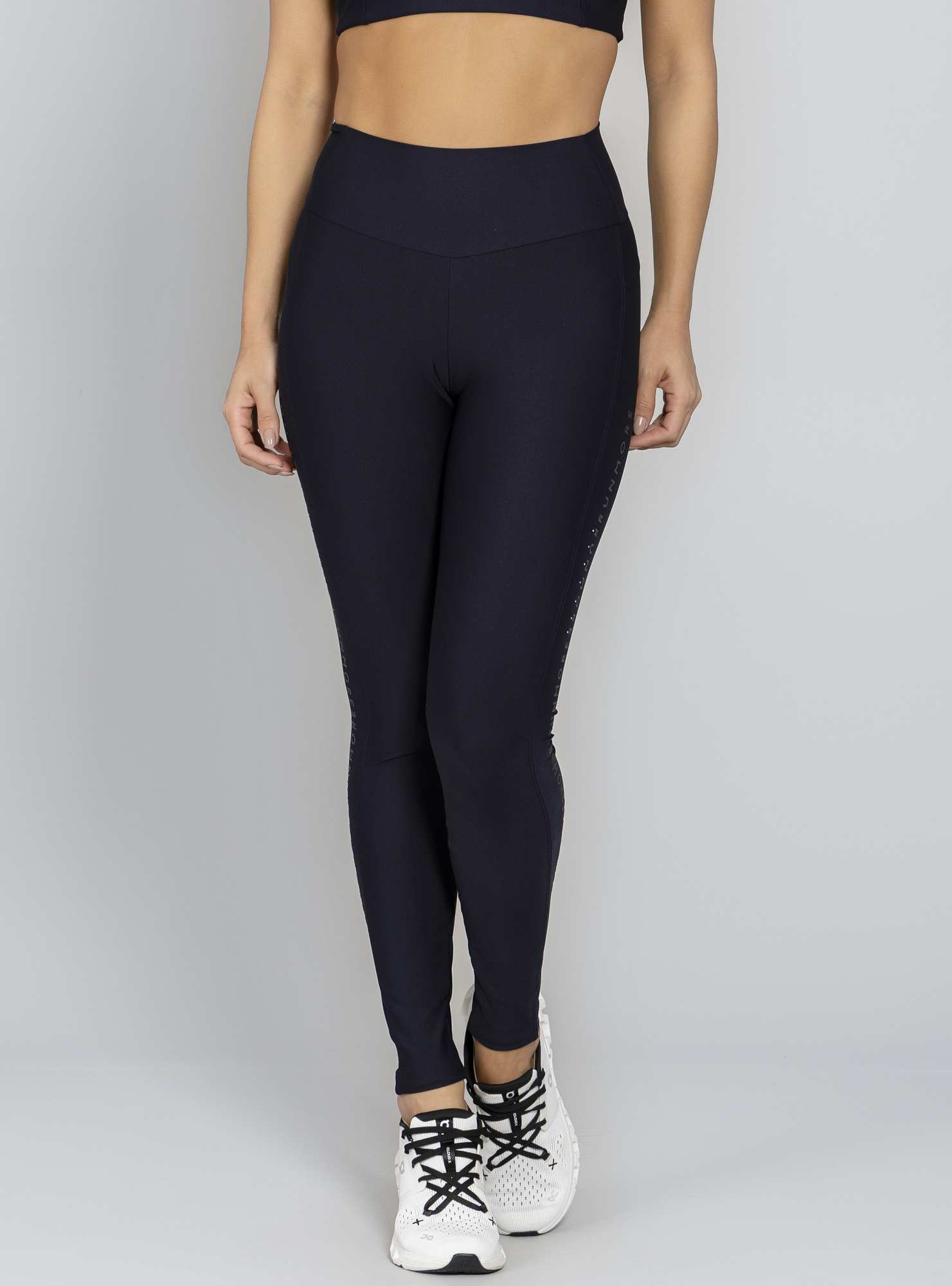 Legging Com Bolso Preto Run More