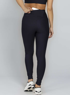 Legging Com Bolso Preto Run More