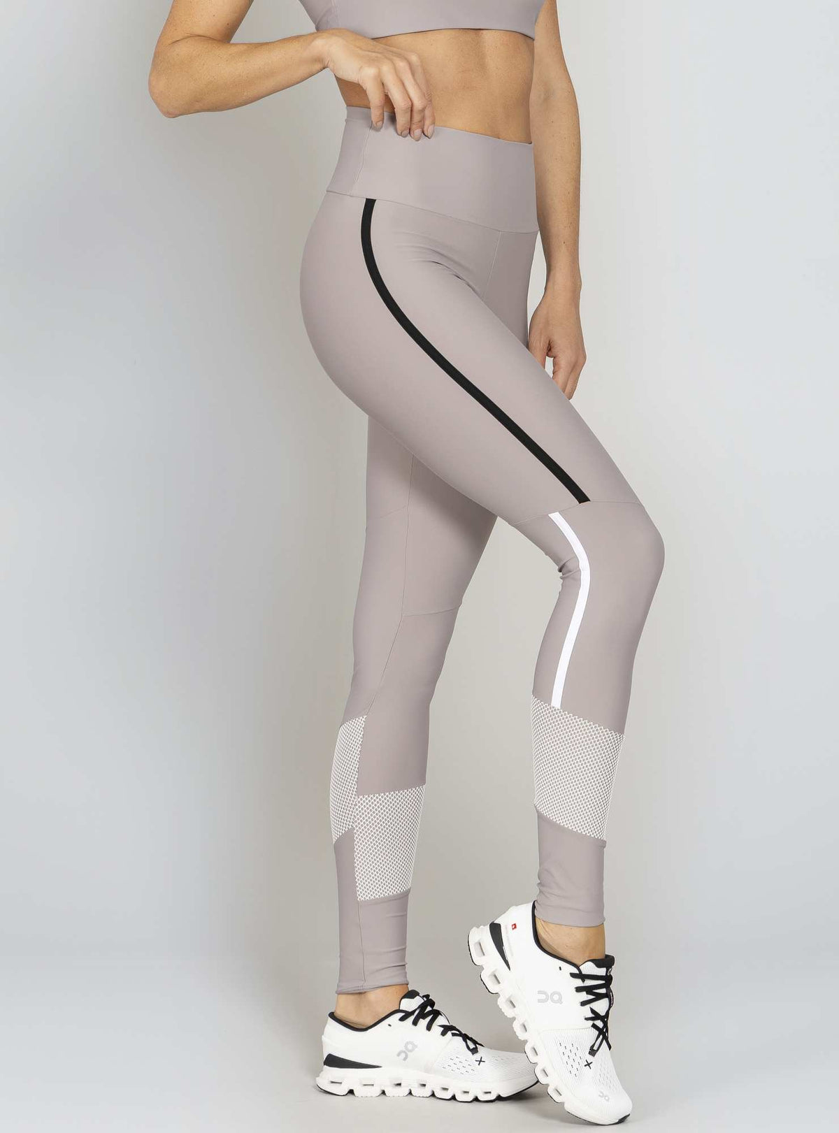 Legging Cintura Alta Cinza Run More