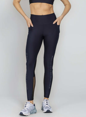 Legging Com Bolso Preto Run More