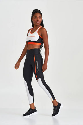 Legging Atlanta Com Detalhes e Silk Preto Caju Brasil