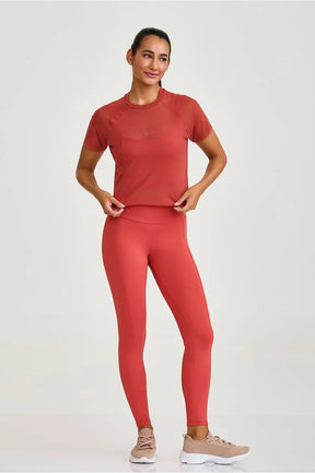 Blusa de Tule Marrom Páprica Caju Brasil