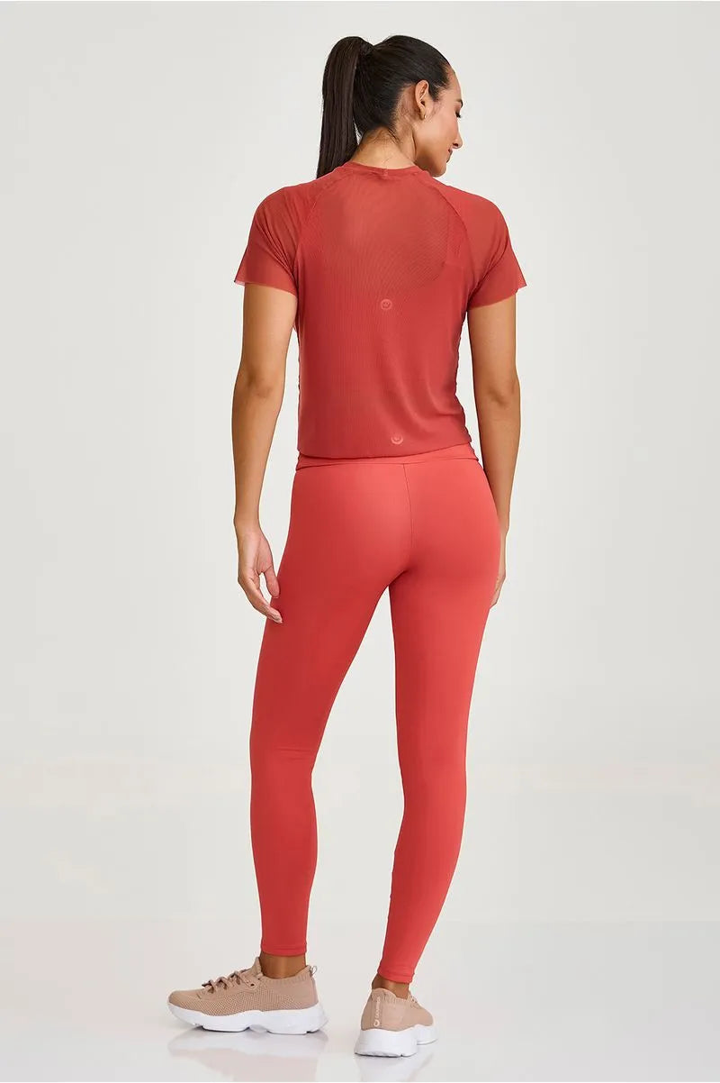 Blusa de Tule Marrom Páprica Caju Brasil