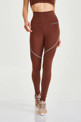 Legging NY Com Bolso Nas Costas Marrom Caju Brasil