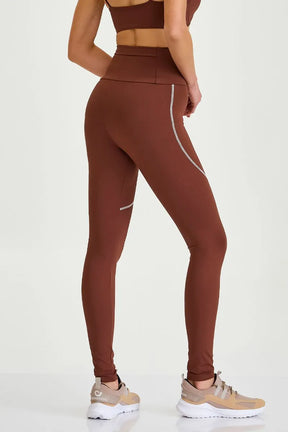 Legging NY Com Bolso Nas Costas Marrom Caju Brasil
