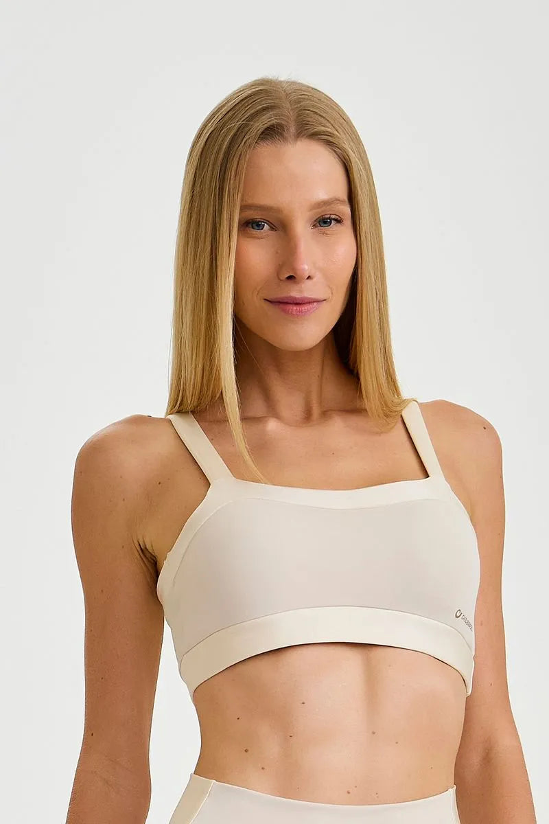 Top Pro Com Brilho Off White Caju Brasil