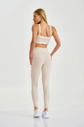 Legging Pro Com Brilho Off White Caju Brasil