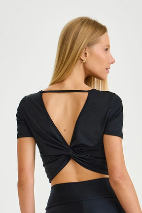 Cropped Blocksundry Torcido Nas Costas Preto Caju Brasil