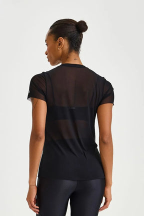 Blusa De Tule Alongada Preto Caju Brasil