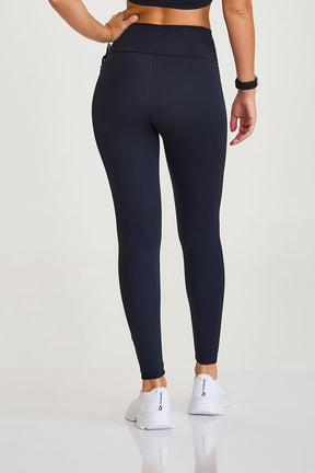 Legging Pro Com Elástico No Cos e Bolso Preto Caju Brasil