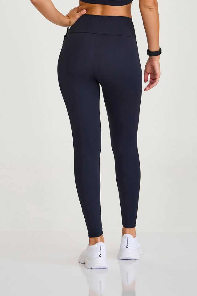 Legging Pro Com Elástico No Cos e Bolso Preto Caju Brasil