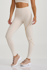 Legging Hyper Com Silk Off White Caju Brasil