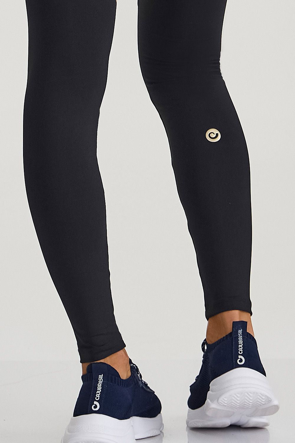 Legging Maxxi Com Detalhe Preto Caju Brasil