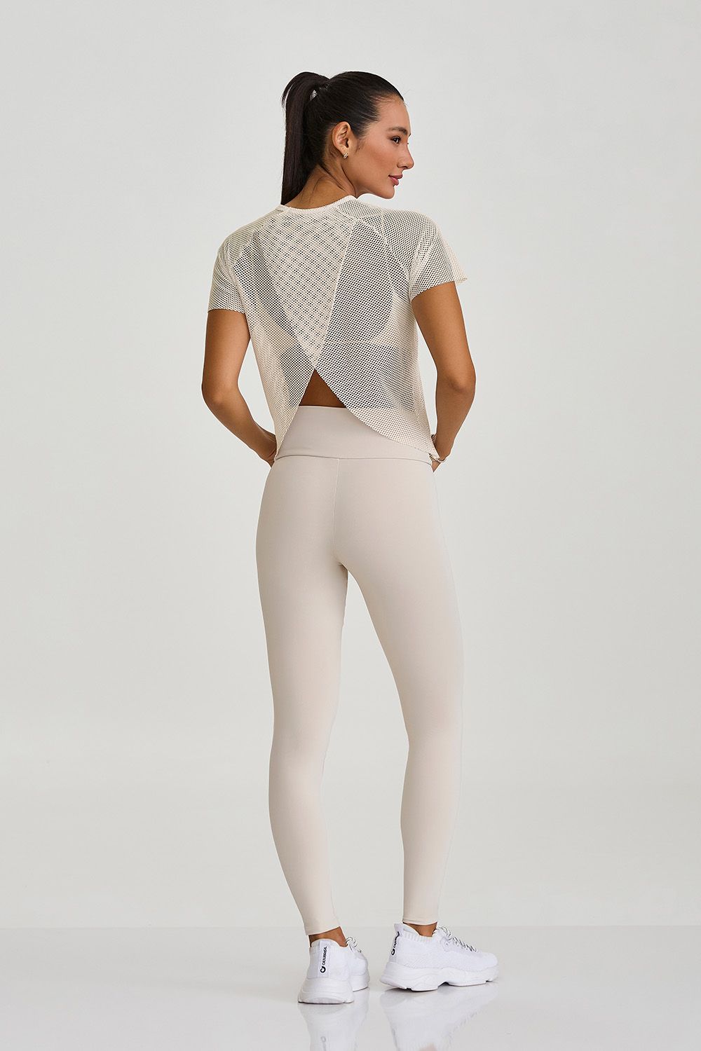 Blusa De Tela Costas Transpassadas Off White Caju Brasil