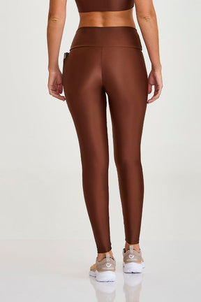 Legging Atletika Com Bolso Marrom Capuccino Caju Brasil