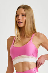 Top Atlanta Com Elástico Rosa Caju Brasil