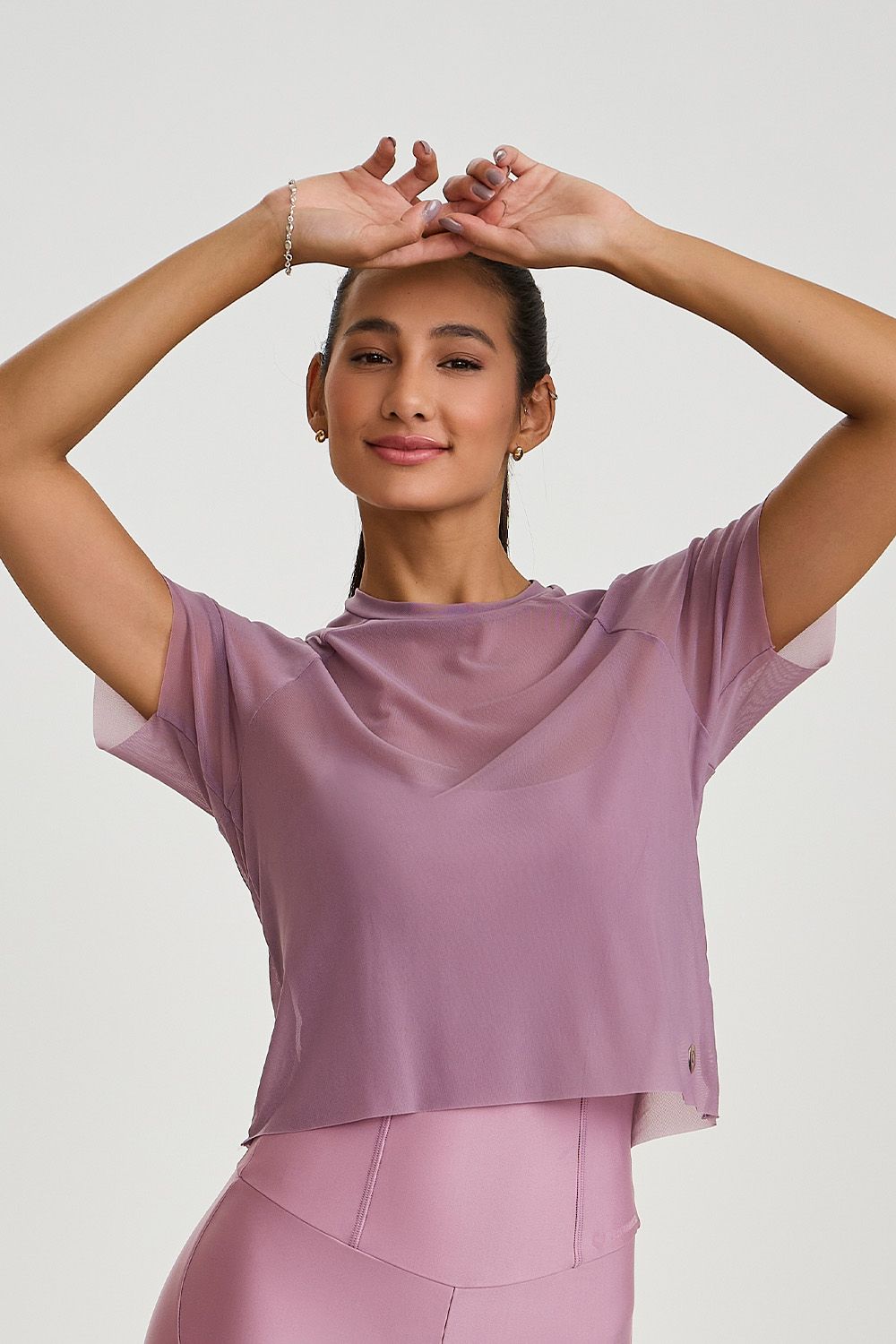 Cropped De Tule Malva Caju Brasil