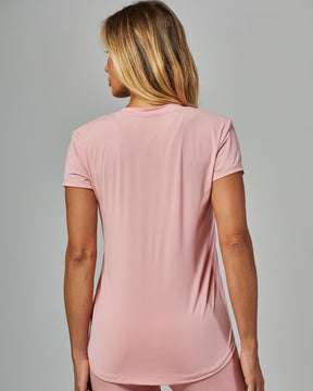 Blusa Manga Curta Dry Fit Janice Rosa Vestem