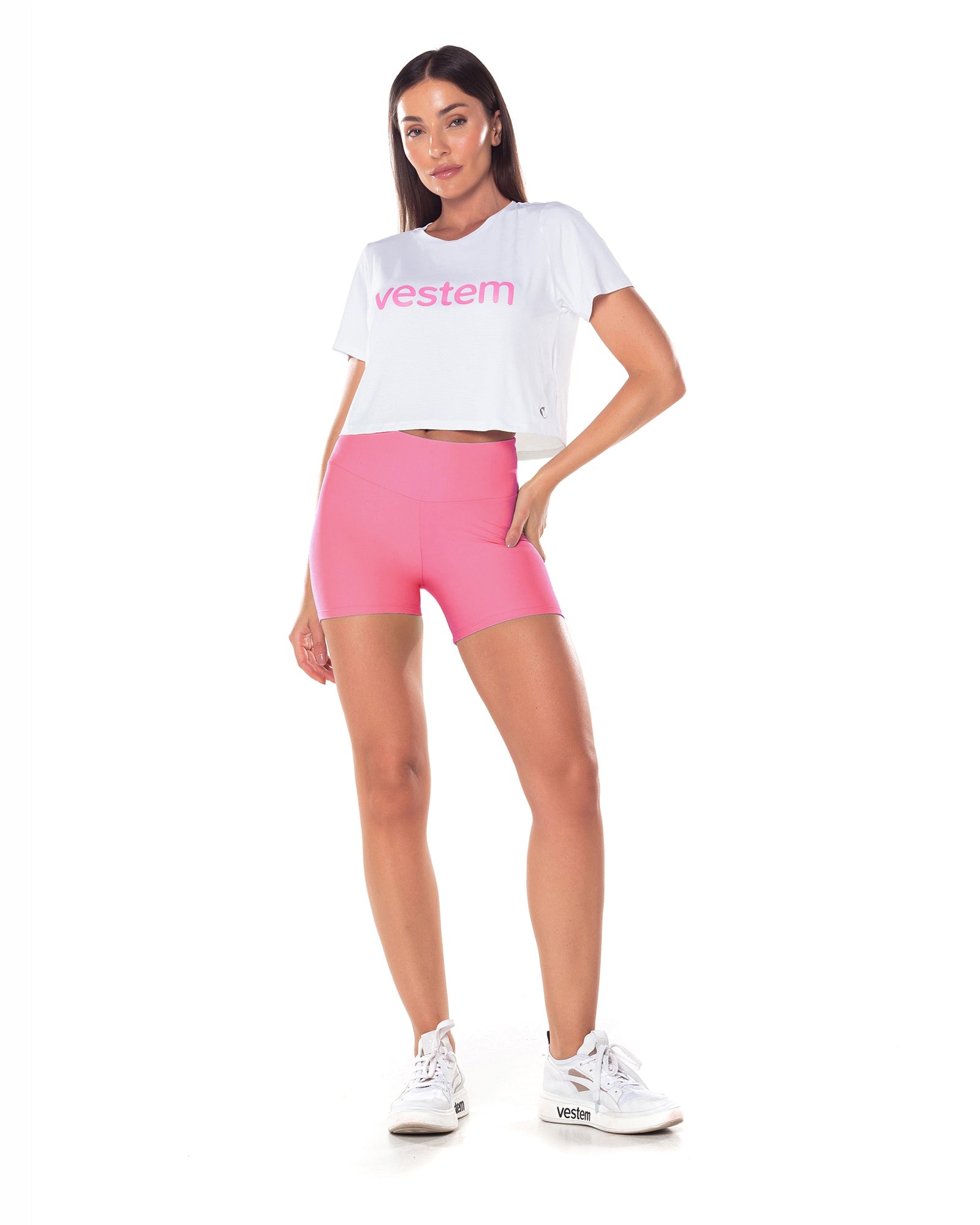 Shorts Embaixadora Rosa Vestem