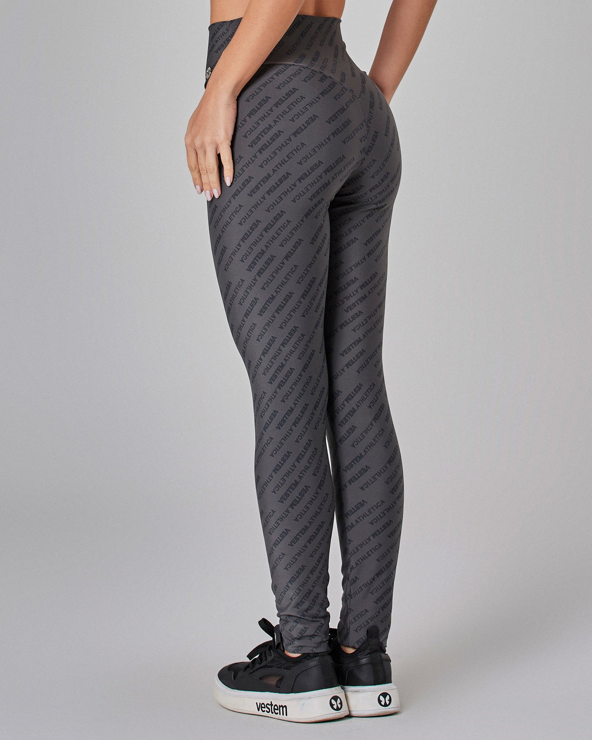 Legging Fusô Shape Up Athletica Chumbo Vestem