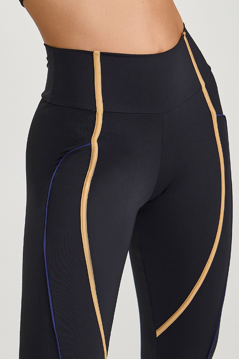 Legging Maxxi Com Detalhe Preto Caju Brasil