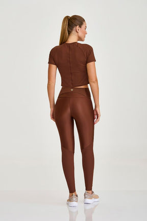 Cropped Nt Raglan Marrom Capuccino Caju Brasil