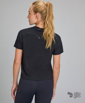 T-shirt Algodão Pima Com Estampa Preto Alto Giro